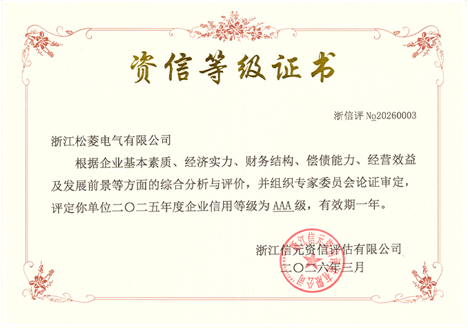 资信等级证书